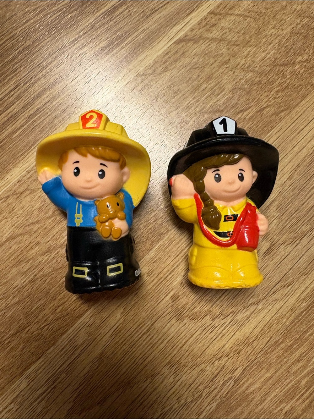 Fisher-Price little people Firefighter Figure Duo - Yellow, Black & Blue